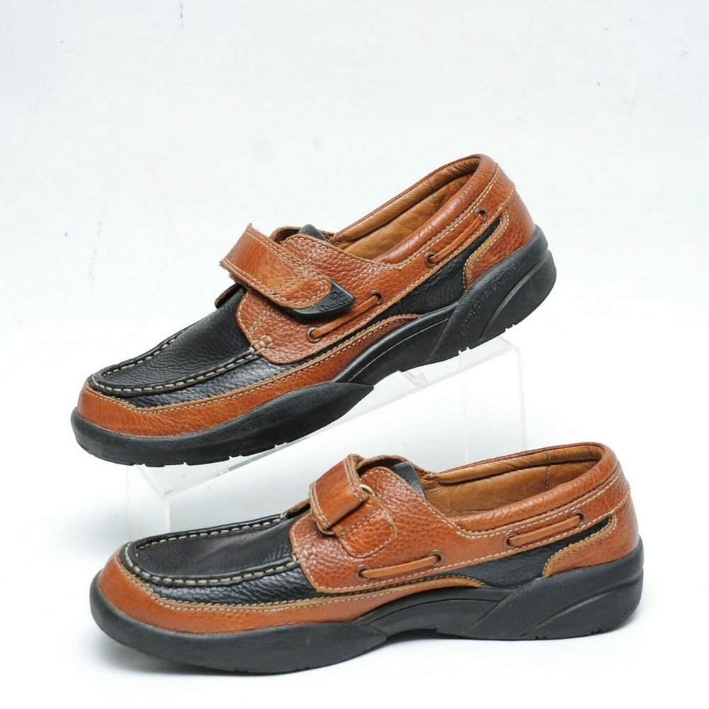 Dr Comfort Mike Moc Toe Diabetic Monk Strap Deck Boat Loafer Shoes Mens 10 M